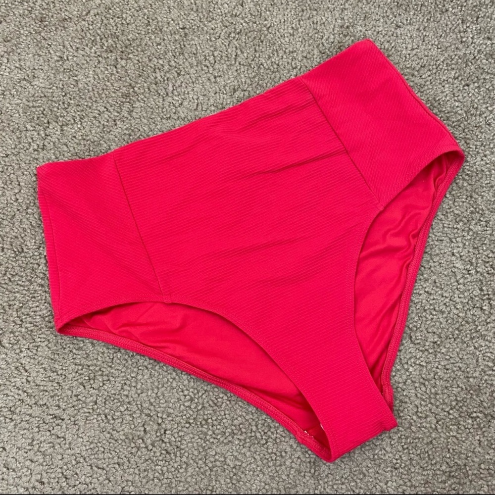 Sea Level Riviera red high waist bikini bottoms NWOT sz 10
